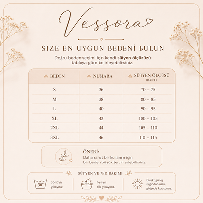 🌸 Vessora Duruş Destekleyici Konfor Sütyeni